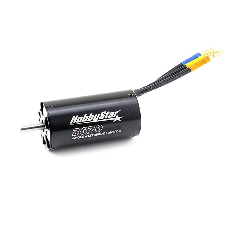 HobbyStar 3670 4-Pole Waterproof Brushless Sensorless Motor for Boats