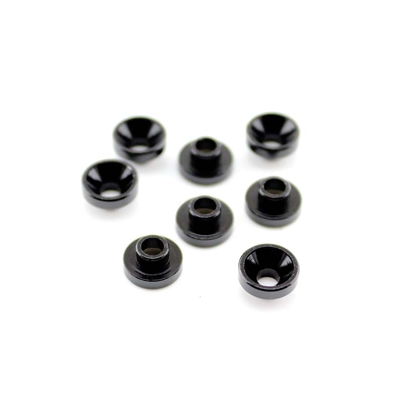HobbyStar Aluminum Anodized Servo Washers, M3, 8-pack