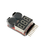 HobbyStar 1-8S Battery-Meter & Low-Voltage Alarm