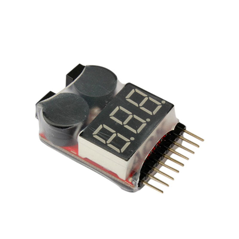 HobbyStar 1-8S Battery-Meter & Low-Voltage Alarm
