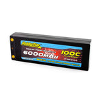 HobbyStar 6000mAh 7.6V, 2S HV 100C Hardcase LiPo Battery - Terminal Style