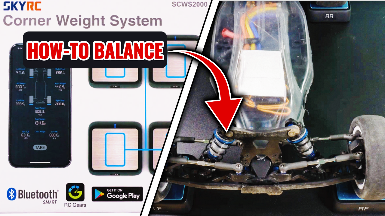 RC Car Setup: Symmetry and Balance with SKYRC Corner Weight Scales