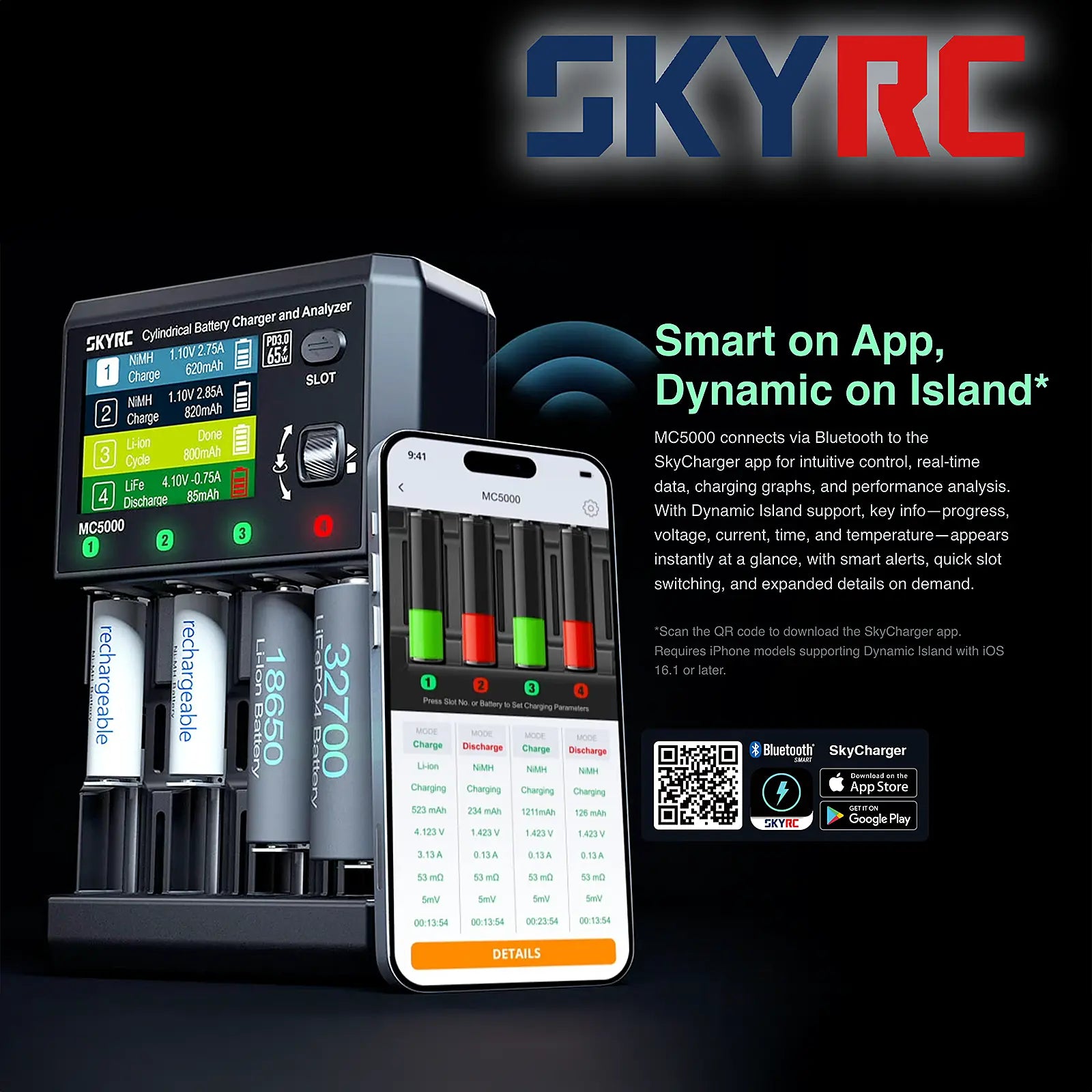 SKYRC MC5000 Cylindrical Battery Charger and Analyzer (AA/AAA SKYRC MC5000 Cylindrical Battery Charger and Analyzer (AA/AAA