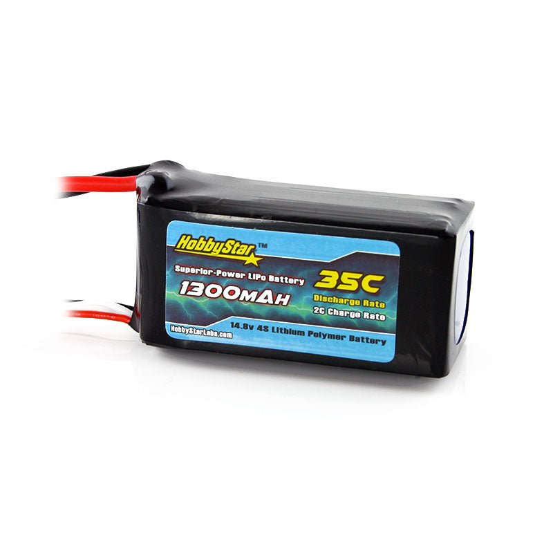 HobbyStar 1300mAh 14.8V, 4S 35C LiPo Battery