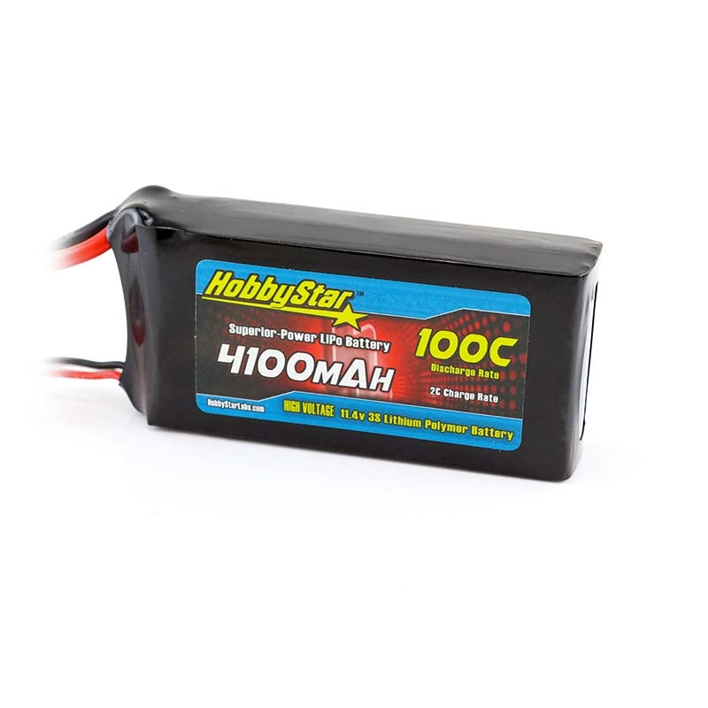 HobbyStar 4100mAh 11.4V, 3S HV 100C LiPo Battery