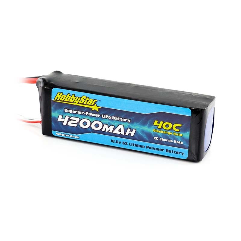 HobbyStar 4200mAh 18.5V, 5S 40C LiPo Battery