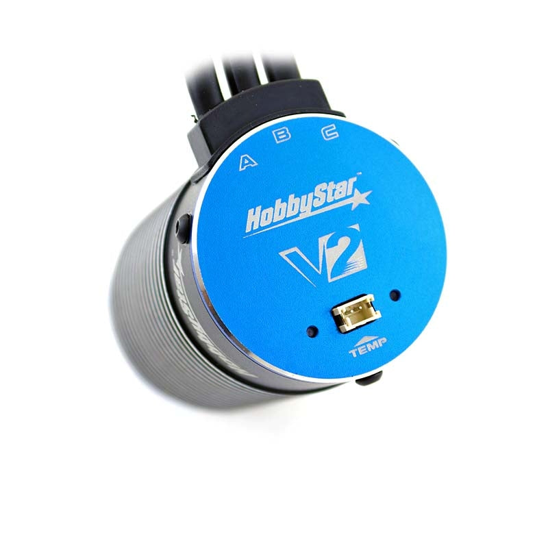 HobbyStar 4268 V2 4-Pole Brushless Motor, Temperature Protection, 1/8 Buggy