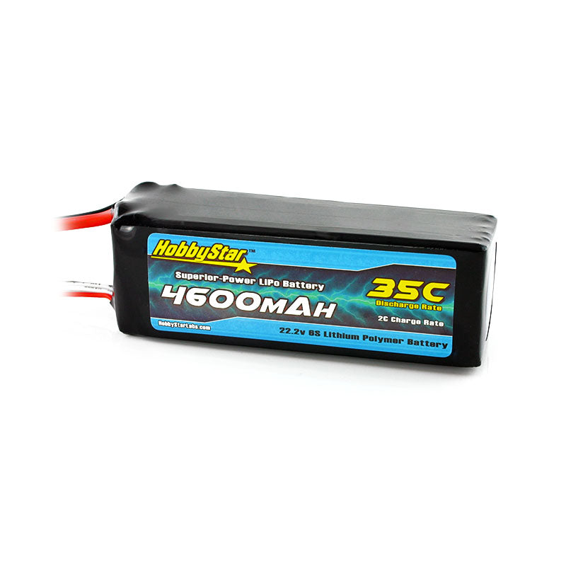 HobbyStar 4600mAh 22.2V, 6S 35C LiPo Battery