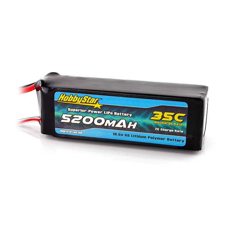HobbyStar 5200mAh 18.5V, 5S 35C LiPo Battery