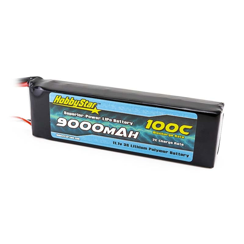 HobbyStar 9000mAh 11.1V, 3S 100C LiPo Battery