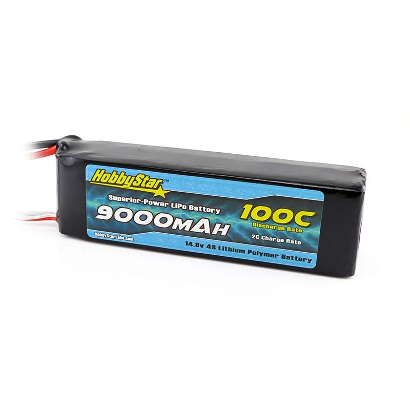 HobbyStar 9000mAh 14.8V, 4S 100C LiPo Battery