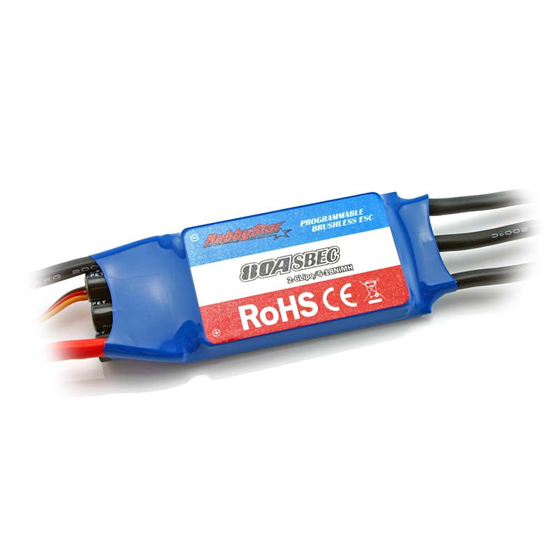 HobbyStar 80A Brushless Aircraft ESC, 5A SBEC