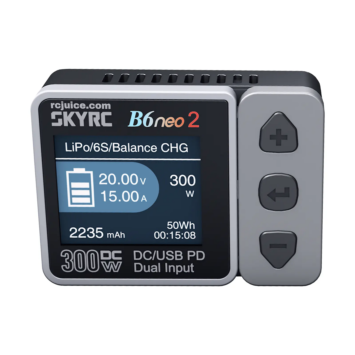 SKYRC B6 Neo2 300W DC Smart Charger With DC/PD Dual Input (Gray-Black)
